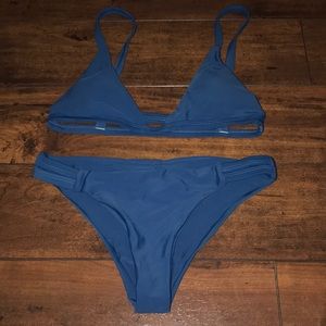 Blue bathing suit